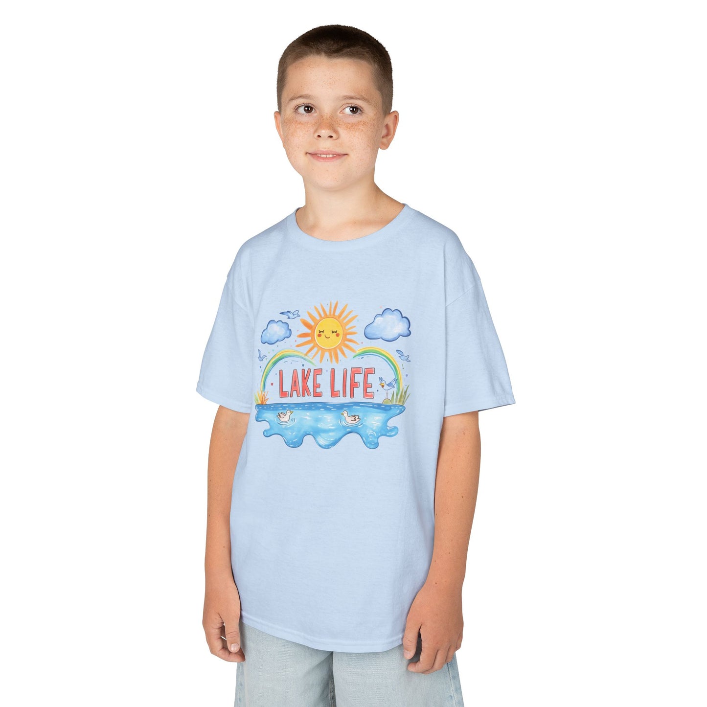 Kids Lake Life Tee - Fun and Playful Summer Shirt for Outdoor Adventures