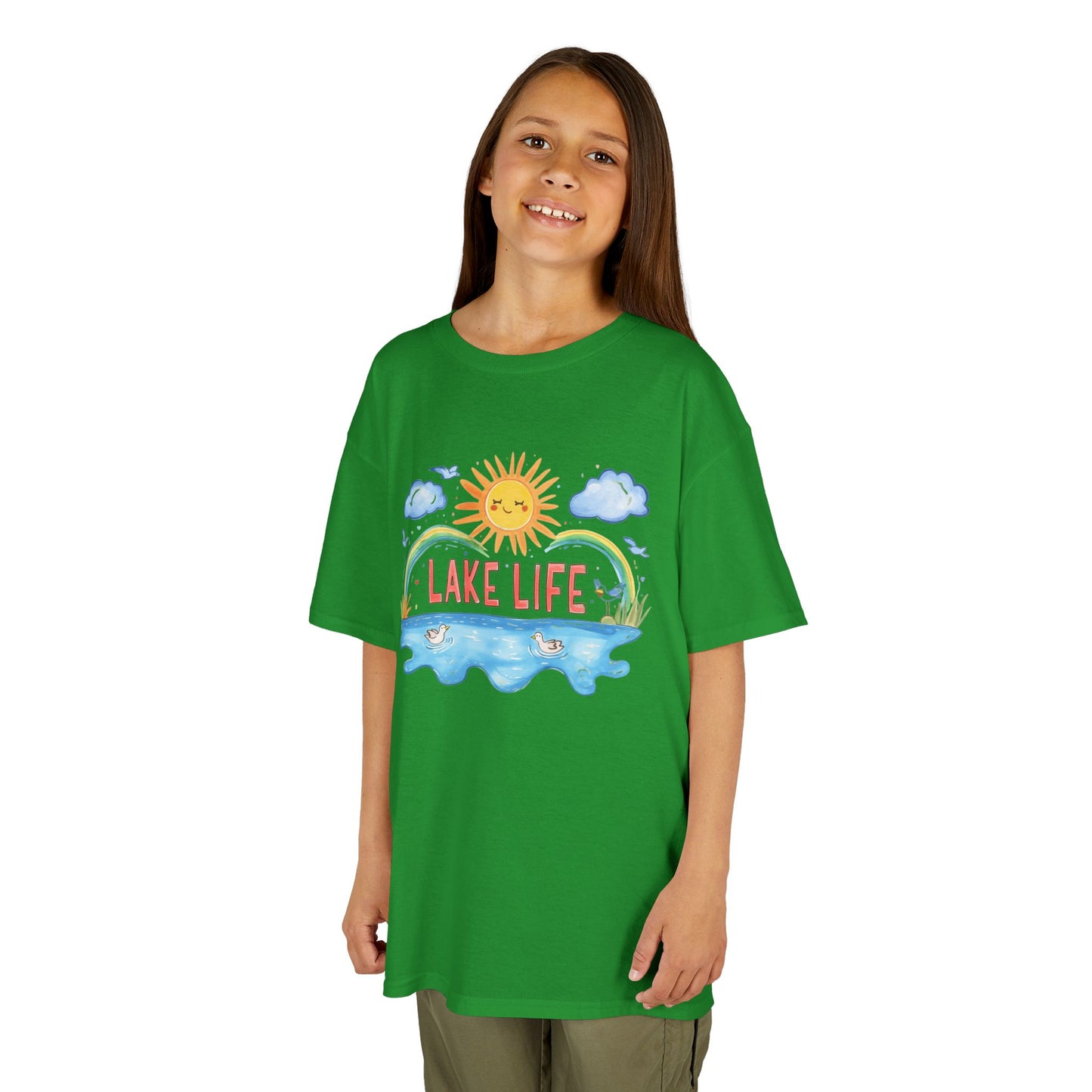 Kids Lake Life Tee - Fun and Playful Summer Shirt for Outdoor Adventures