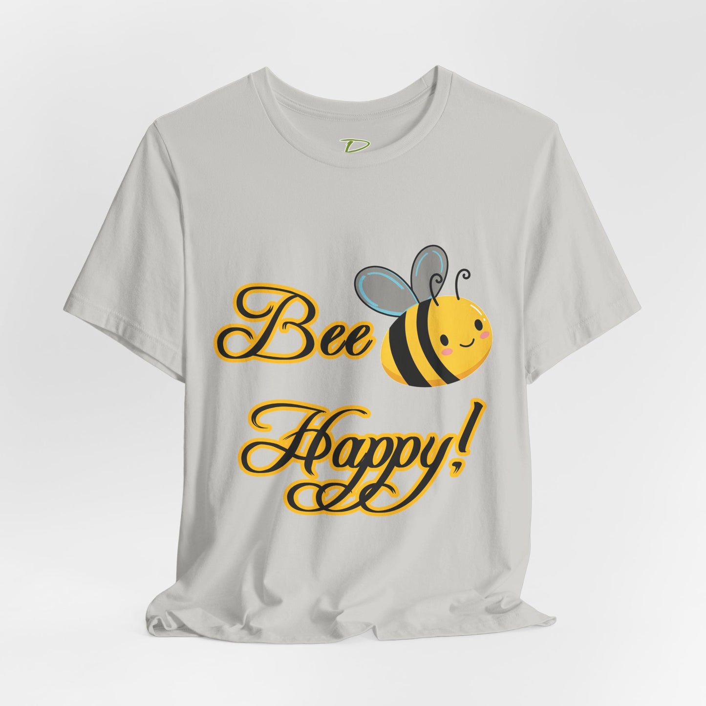 Bee Happy Unisex Jersey Tee - Cheerful Graphic T-Shirt for Positive Vibes