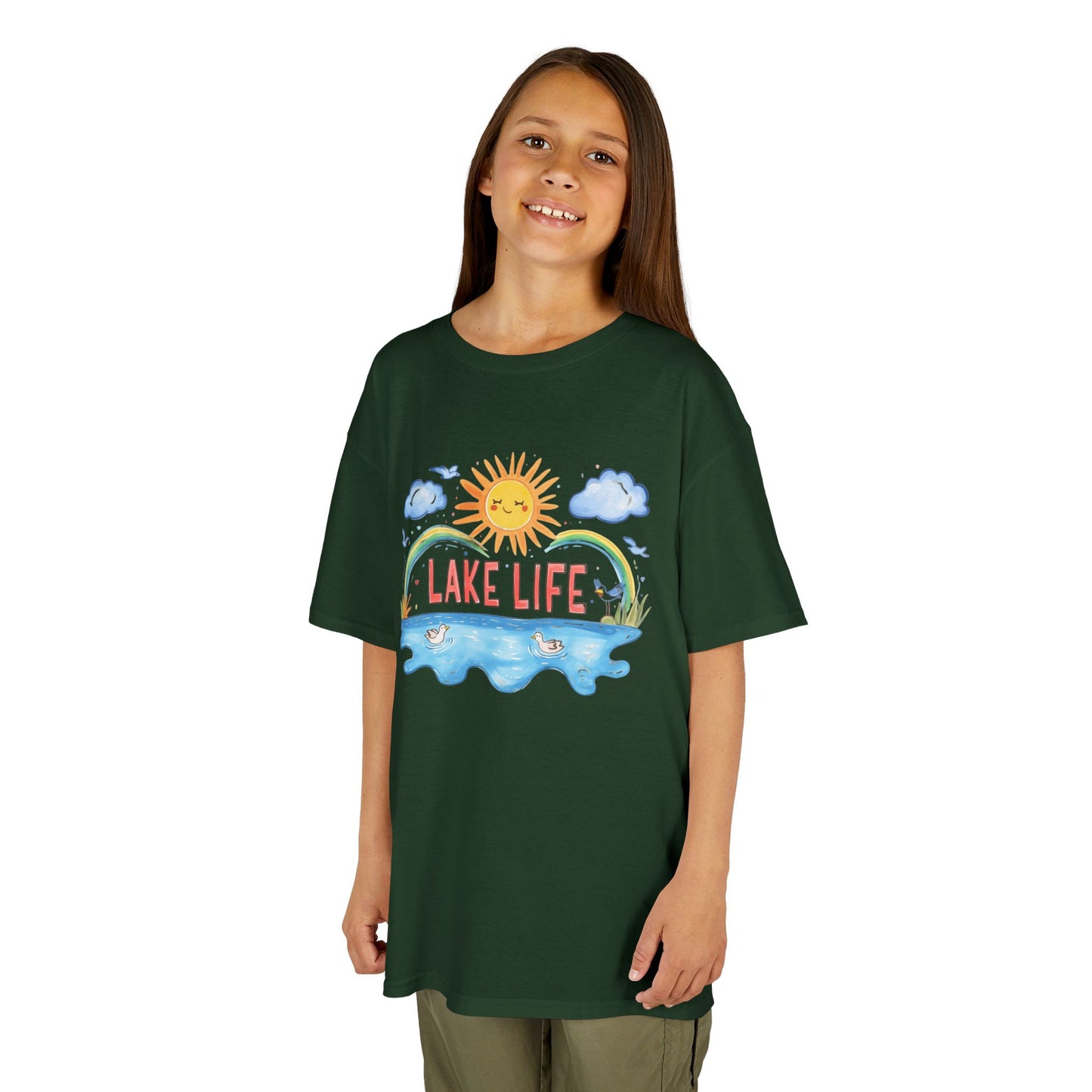 Kids Lake Life Tee - Fun and Playful Summer Shirt for Outdoor Adventures