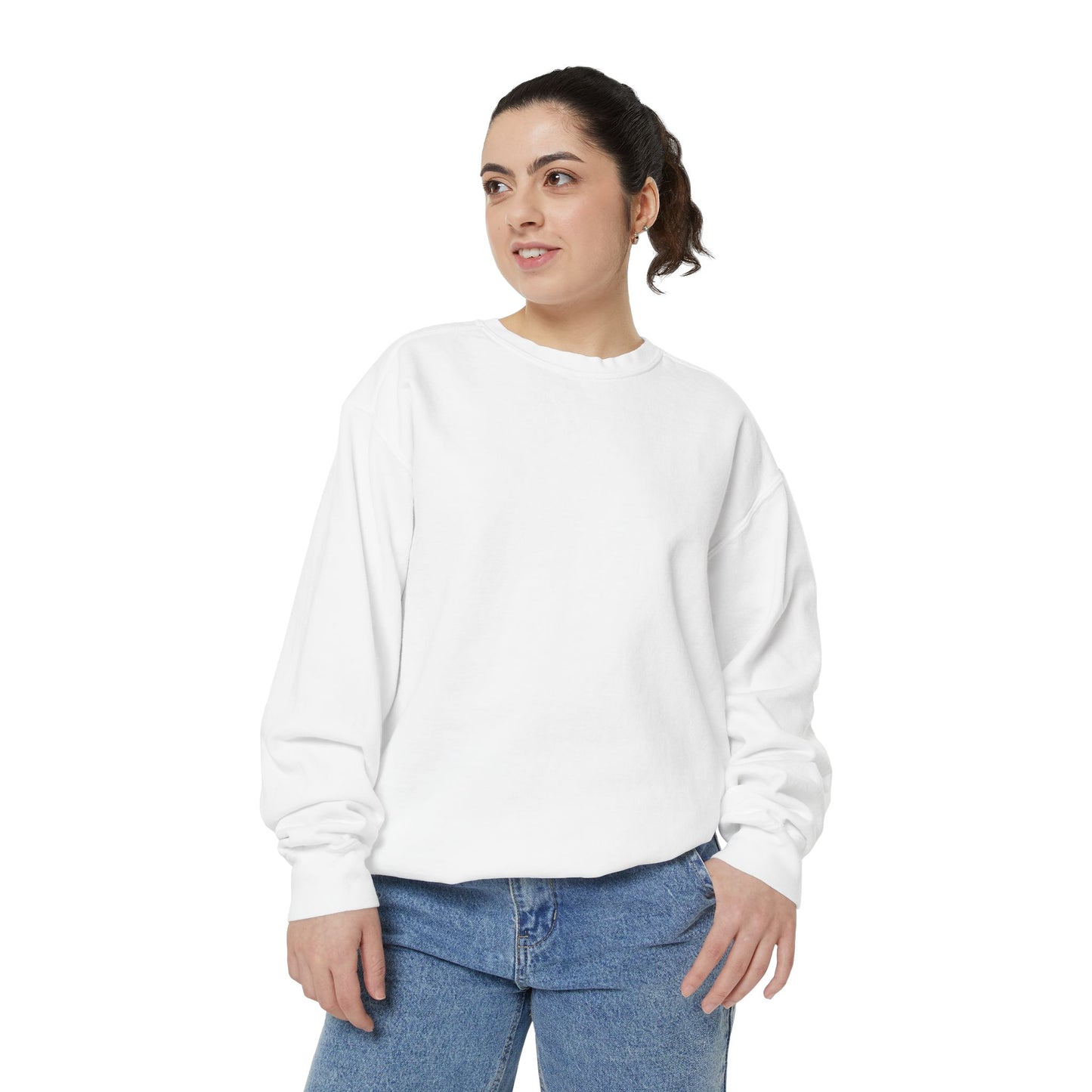 Butterfly Design Unisex Garment-Dyed Sweatshirt - Butterfly Sweatshirt