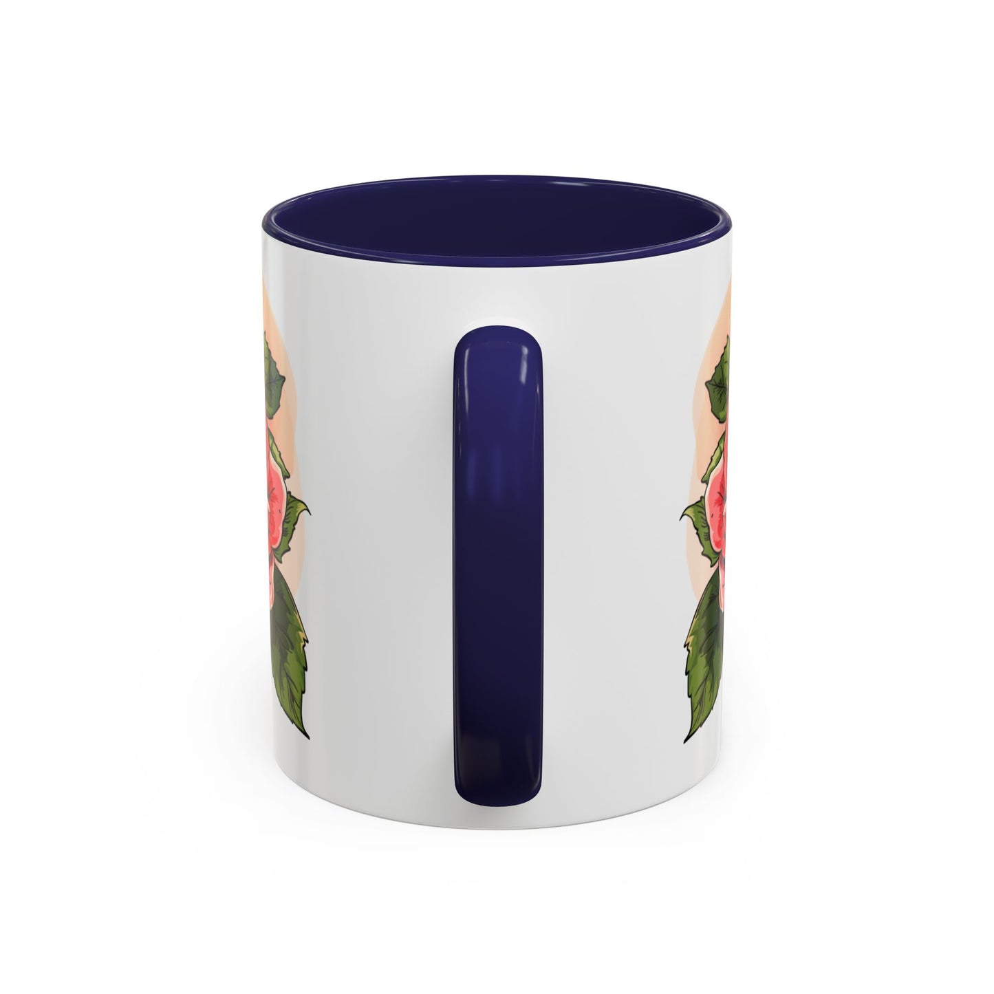 Elegant Floral Accent Coffee Mug - Perfect Gift for Garden Lovers
