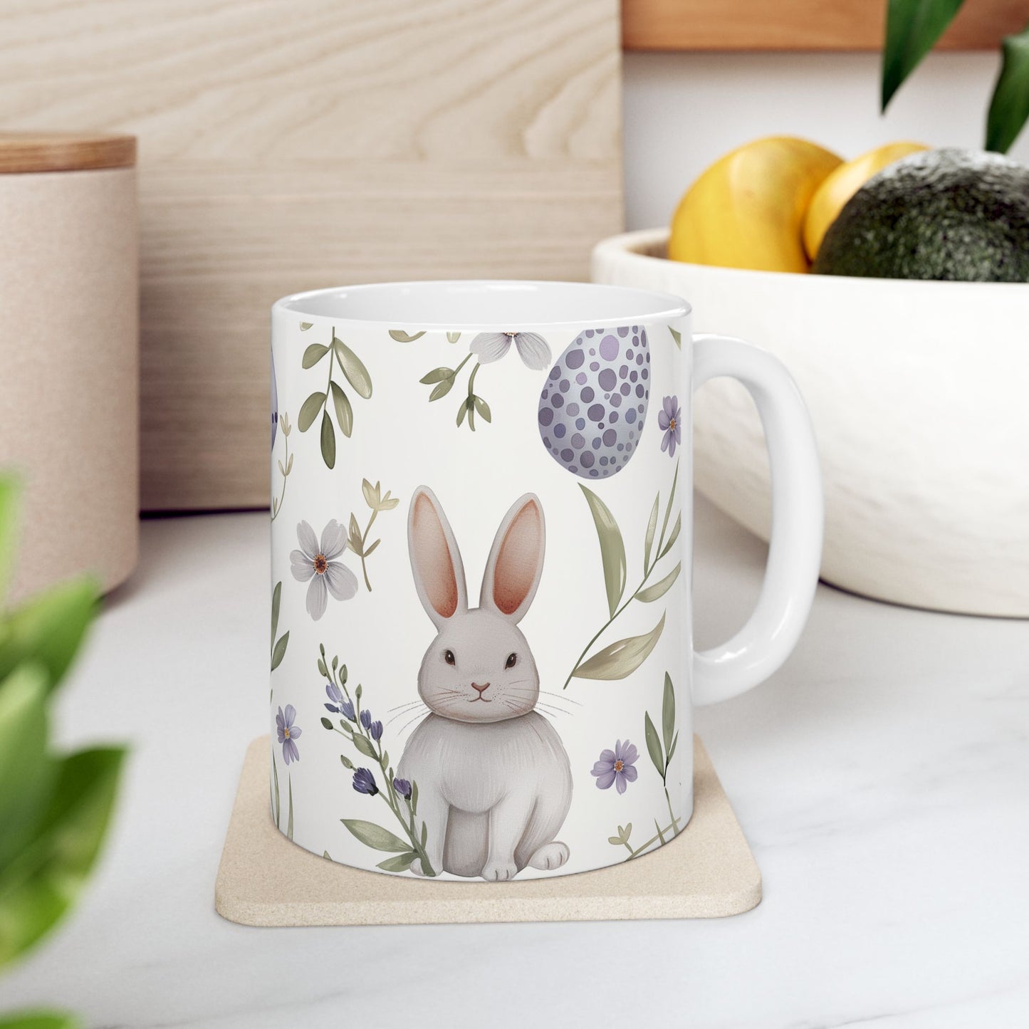 Easter Bunny Ceramic Mug - Ceramic Mug, (11oz, 15oz) - Easter Gift