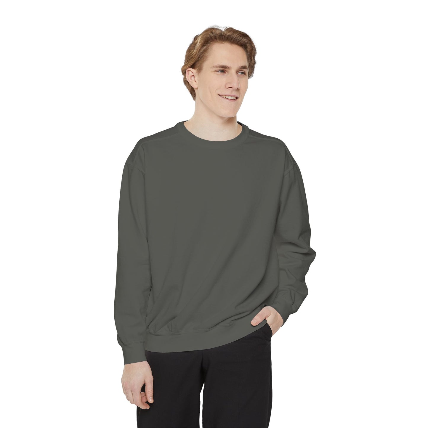Butterfly Design Unisex Garment-Dyed Sweatshirt - Butterfly Sweatshirt