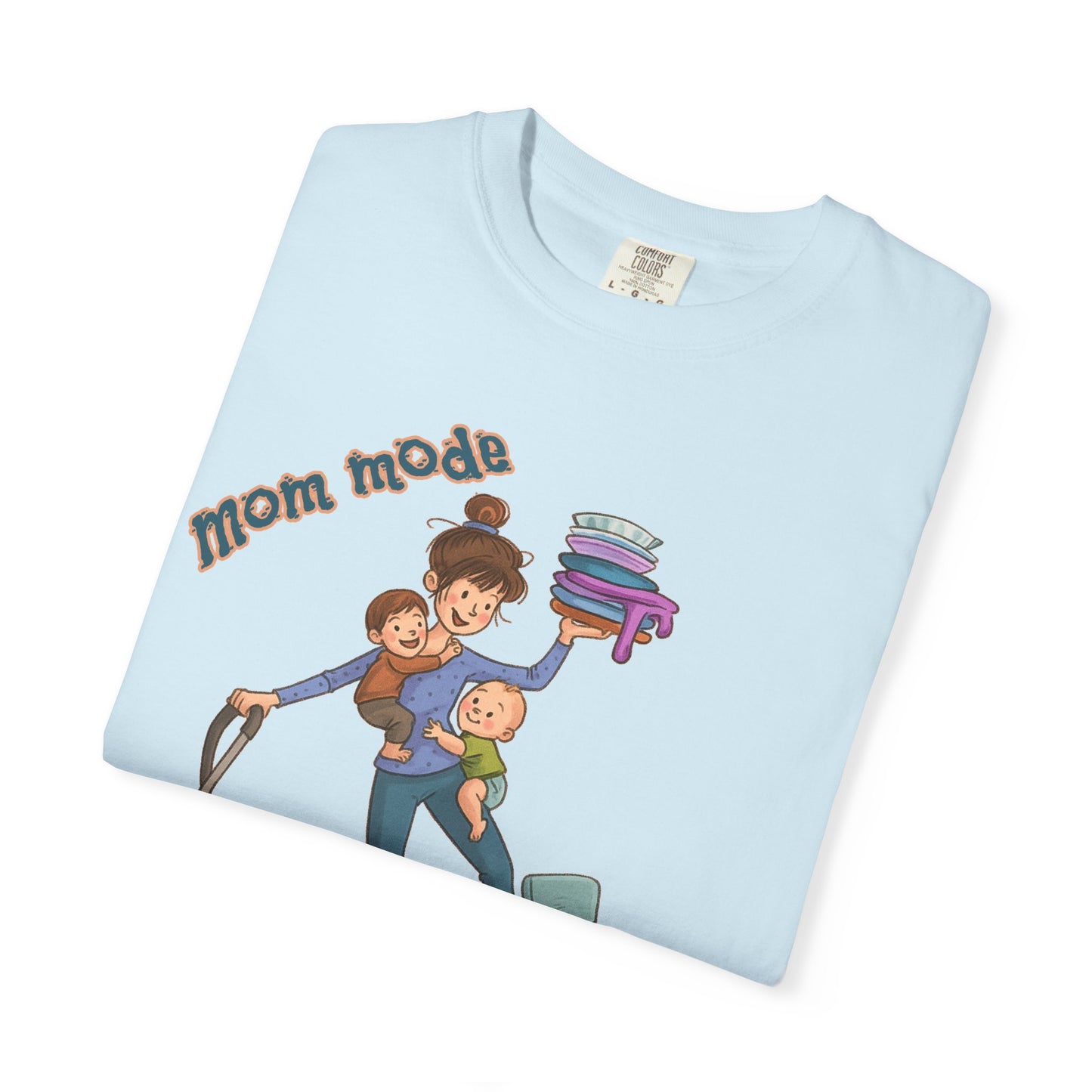 Funny Mom Life T-Shirt - "Mom Mode Always On" - Gift for mom - Birthday Gift - Mother's Day Gift