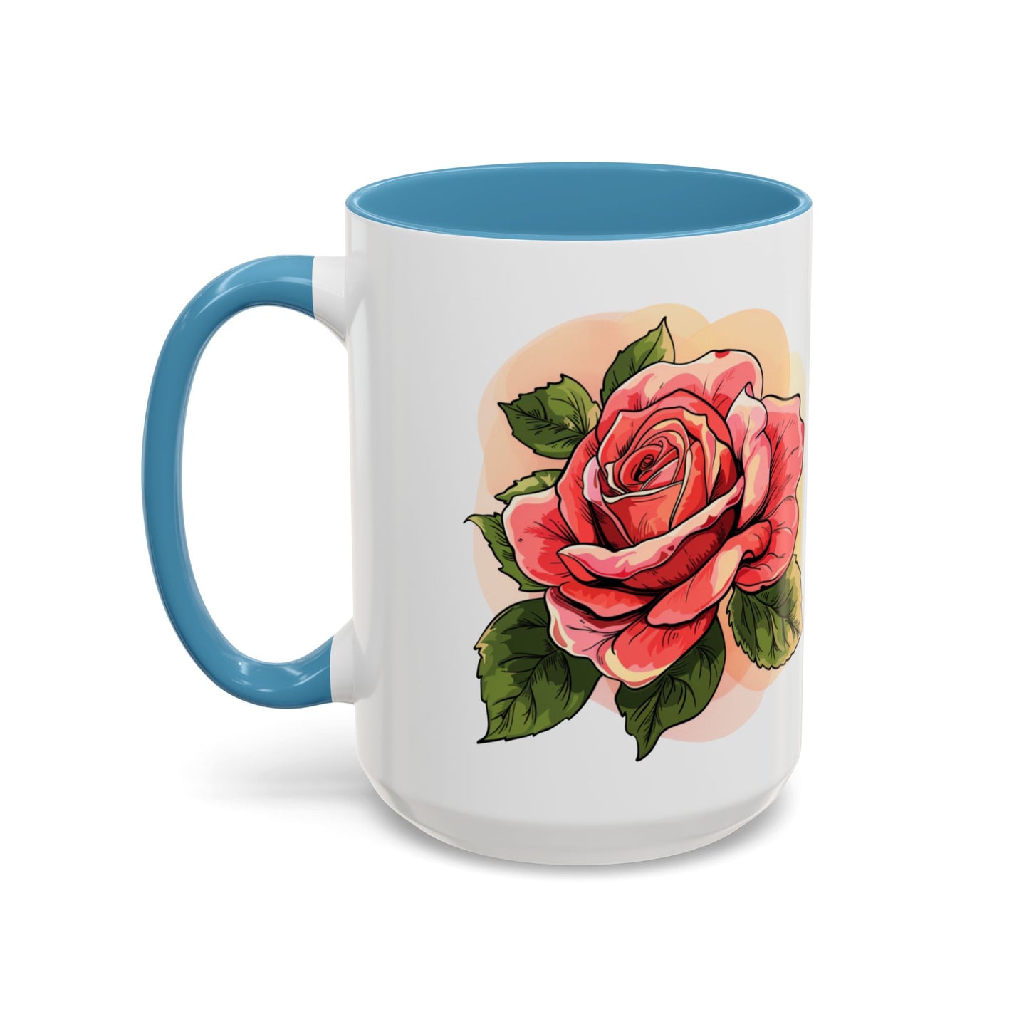 Elegant Floral Accent Coffee Mug - Perfect Gift for Garden Lovers