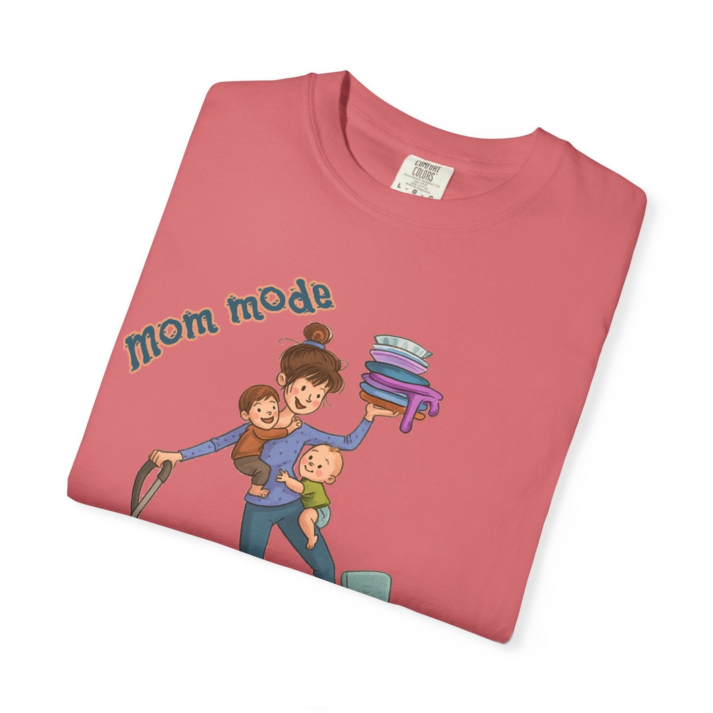 Funny Mom Life T-Shirt - "Mom Mode Always On" - Gift for mom - Birthday Gift - Mother's Day Gift