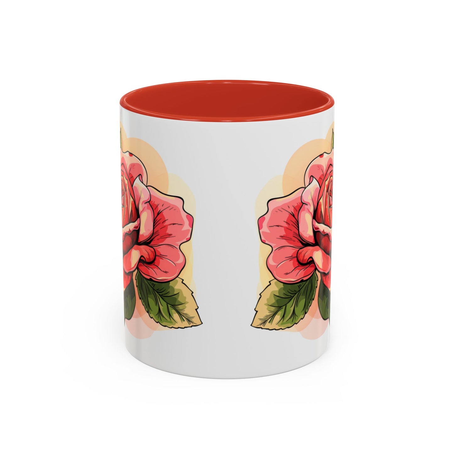 Elegant Floral Accent Coffee Mug - Perfect Gift for Garden Lovers