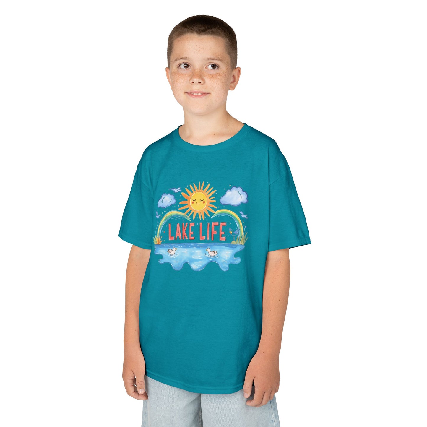 Kids Lake Life Tee - Fun and Playful Summer Shirt for Outdoor Adventures