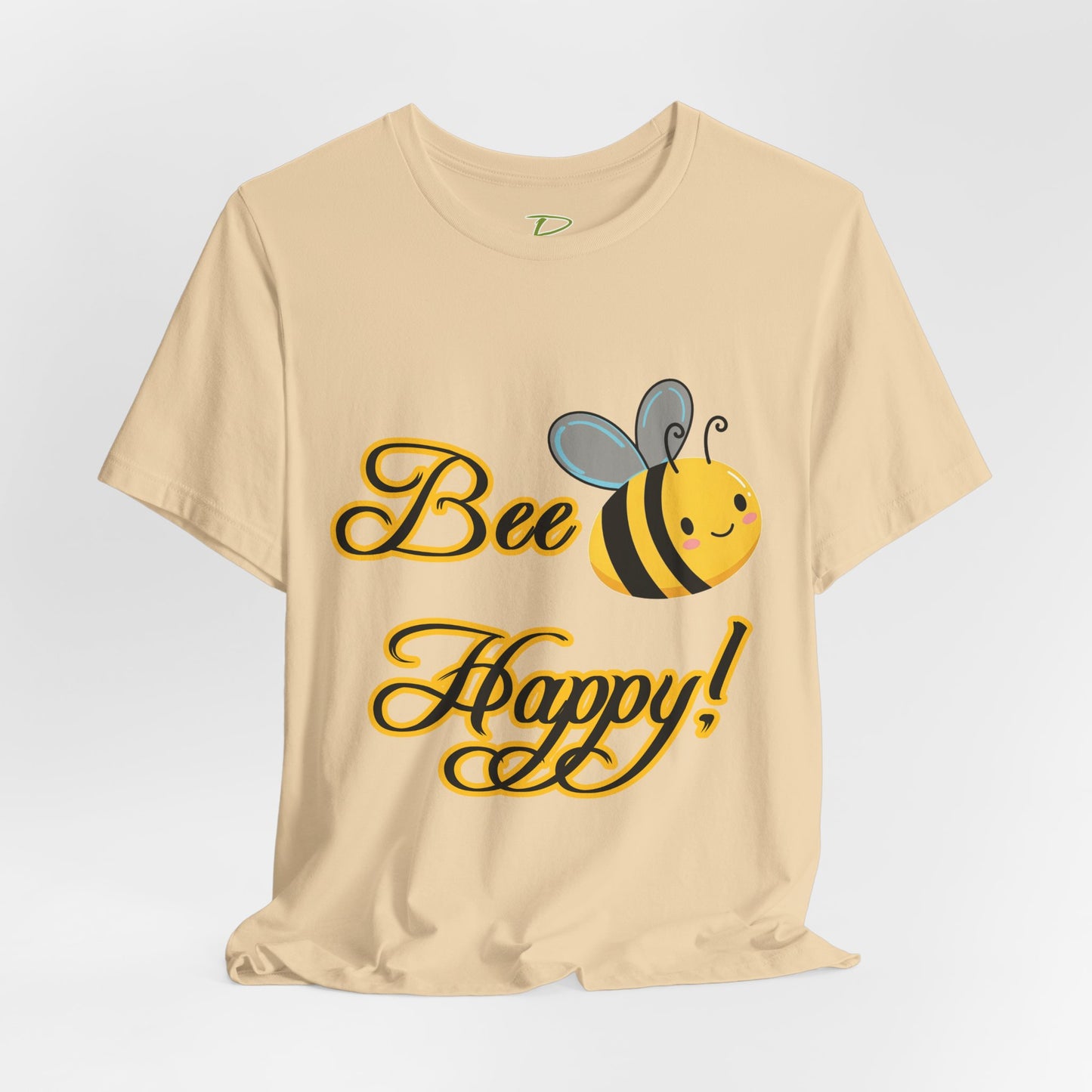 Bee Happy Unisex Jersey Tee - Cheerful Graphic T-Shirt for Positive Vibes