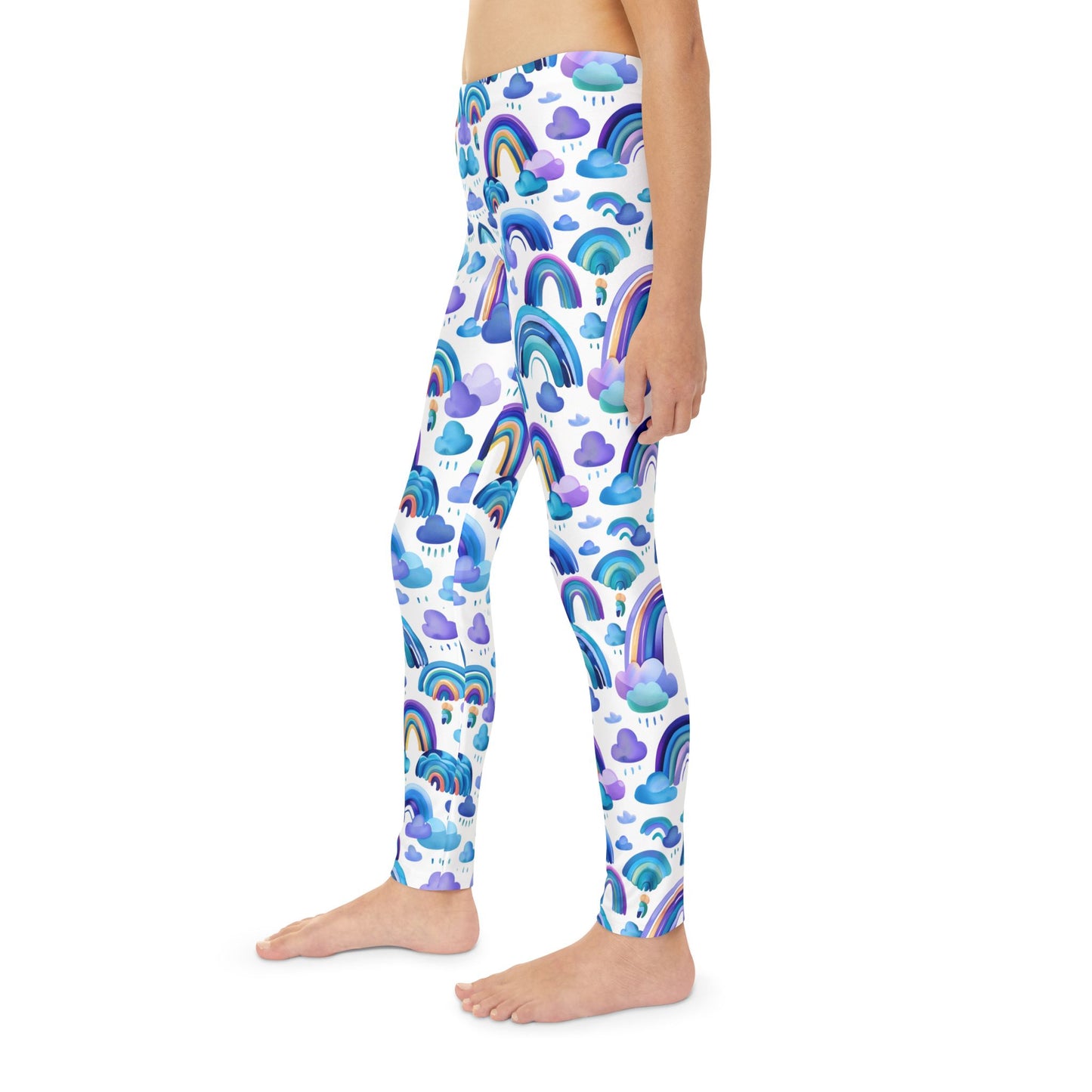 Rainbow Radiance: Youth Full-Length Leggings