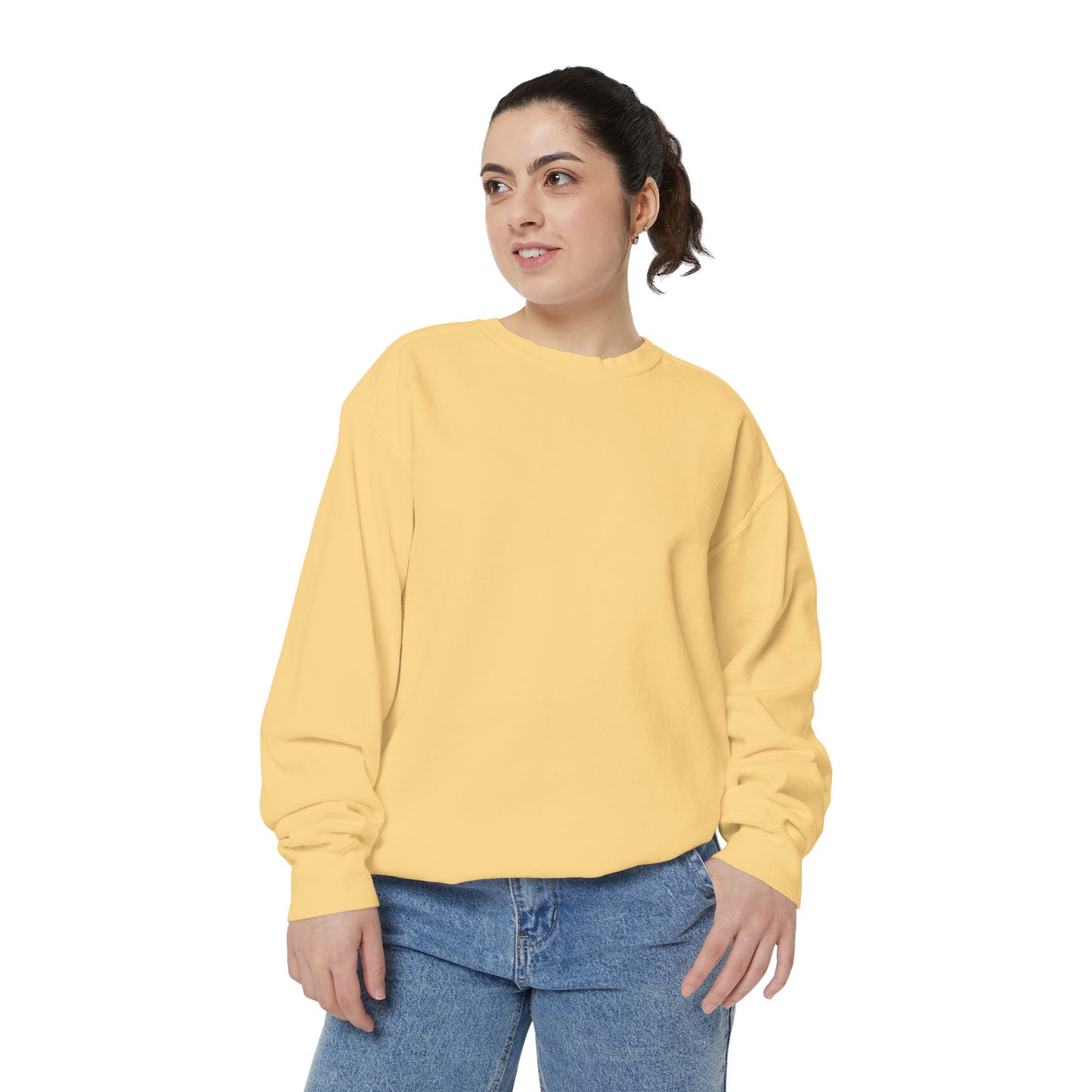 Butterfly Design Unisex Garment-Dyed Sweatshirt - Butterfly Sweatshirt