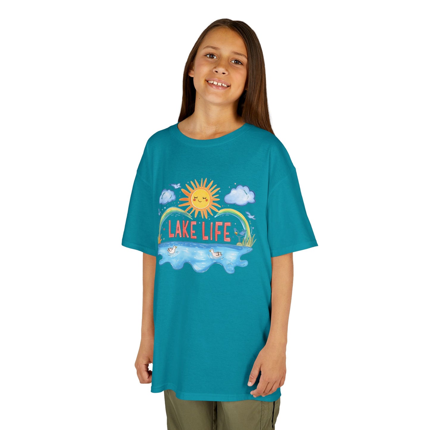 Kids Lake Life Tee - Fun and Playful Summer Shirt for Outdoor Adventures