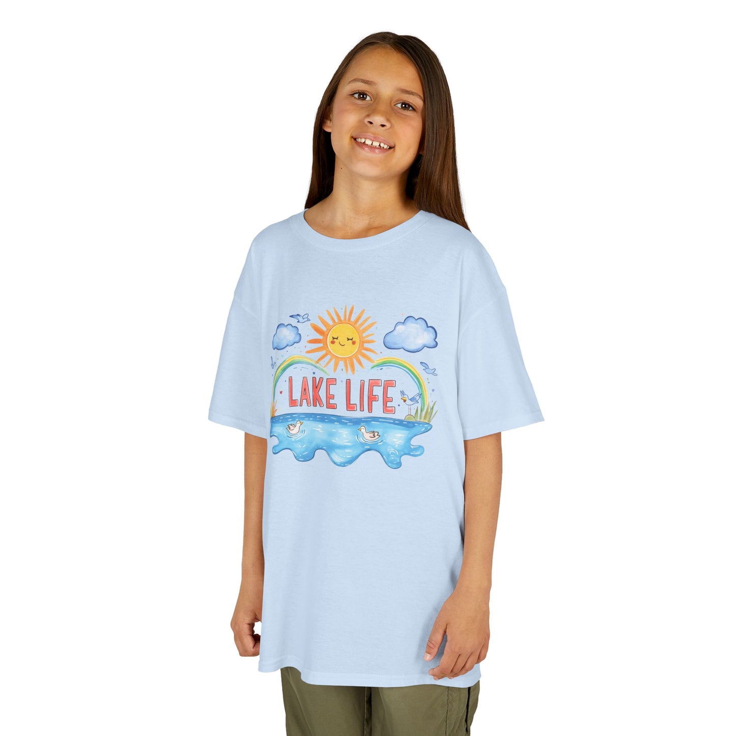 Kids Lake Life Tee - Fun and Playful Summer Shirt for Outdoor Adventures
