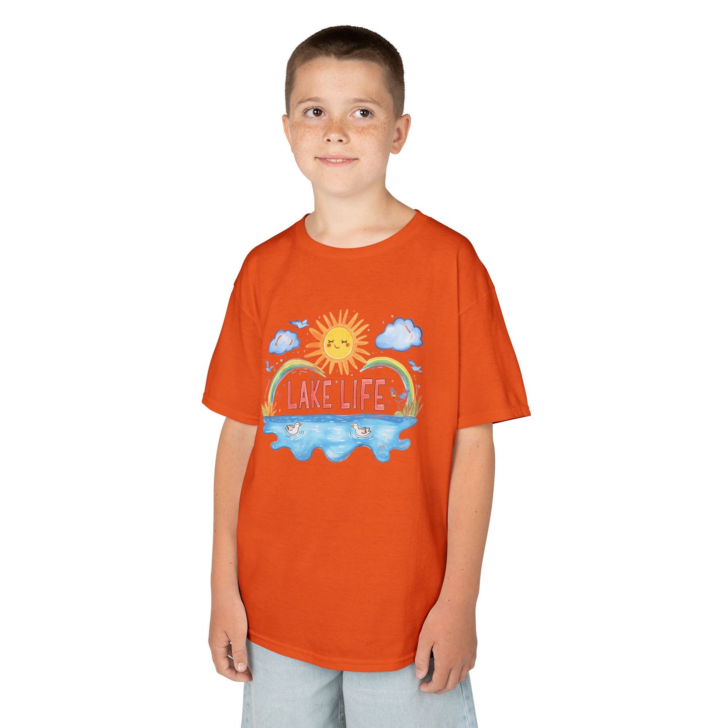 Kids Lake Life Tee - Fun and Playful Summer Shirt for Outdoor Adventures