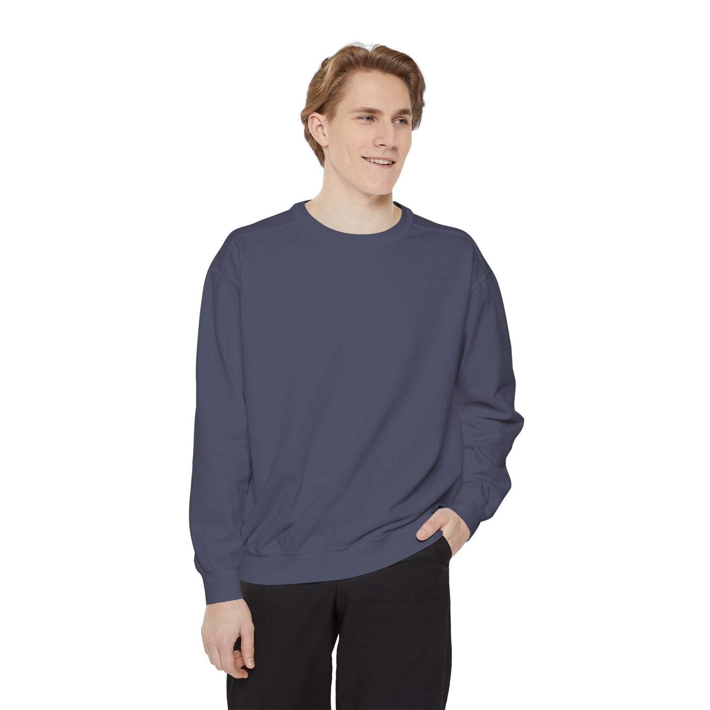 Butterfly Design Unisex Garment-Dyed Sweatshirt - Butterfly Sweatshirt