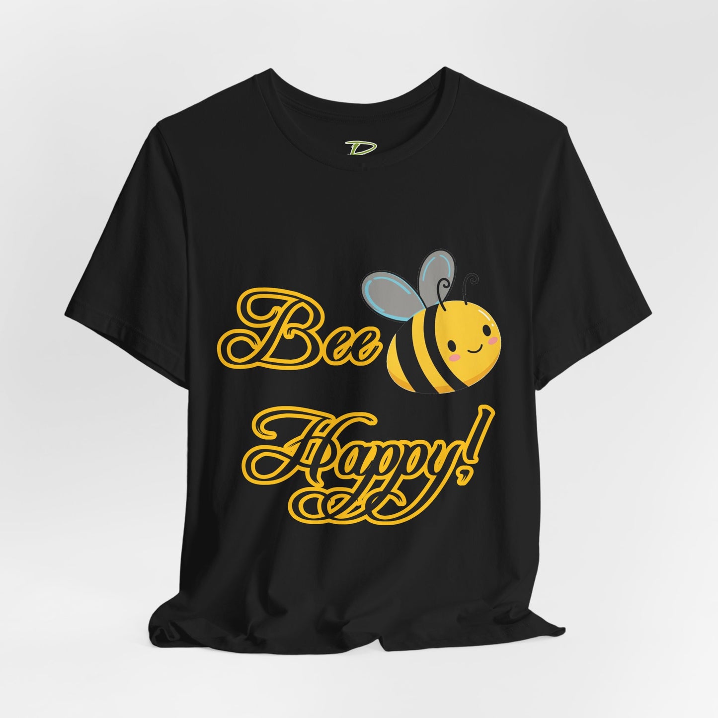 Bee Happy Unisex Jersey Tee - Cheerful Graphic T-Shirt for Positive Vibes