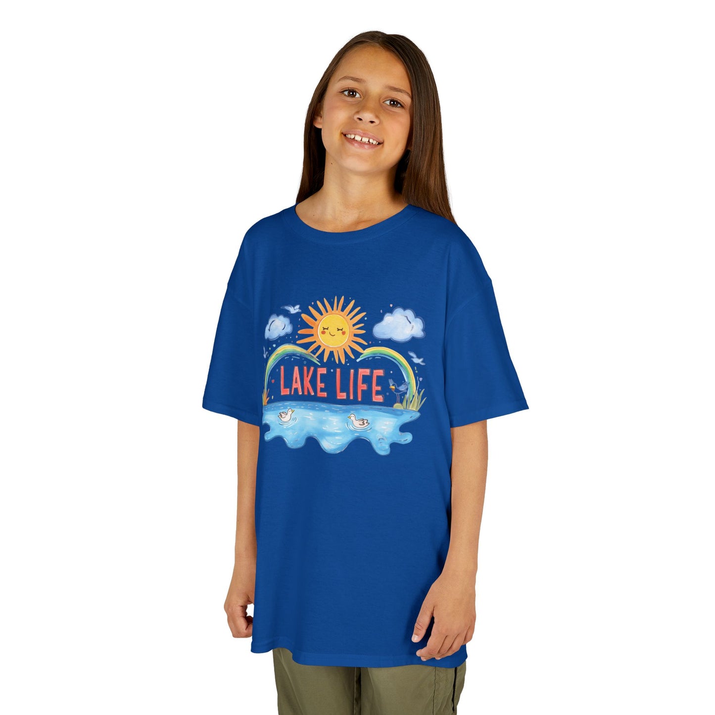 Kids Lake Life Tee - Fun and Playful Summer Shirt for Outdoor Adventures