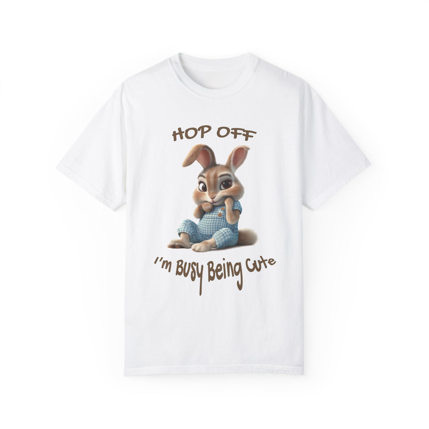 Spring bunny illustration t-shirt