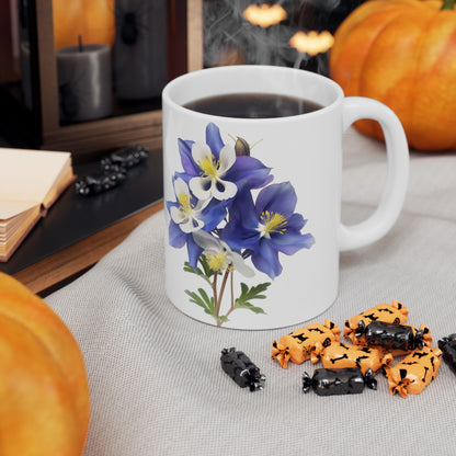 Aquilegias Ceramic Mug, (11oz, 15oz)