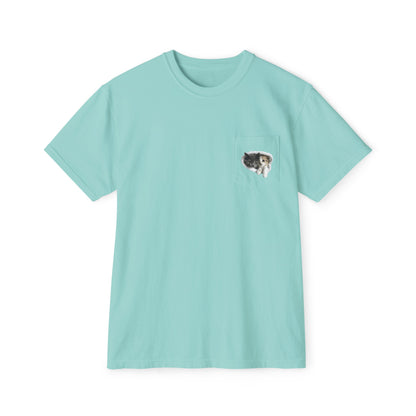 Cute 3D Cats in Pocket T-Shirt - Paraw