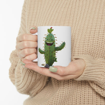 Funny Ceramic Mug with Cactus design, (11oz, 15oz)