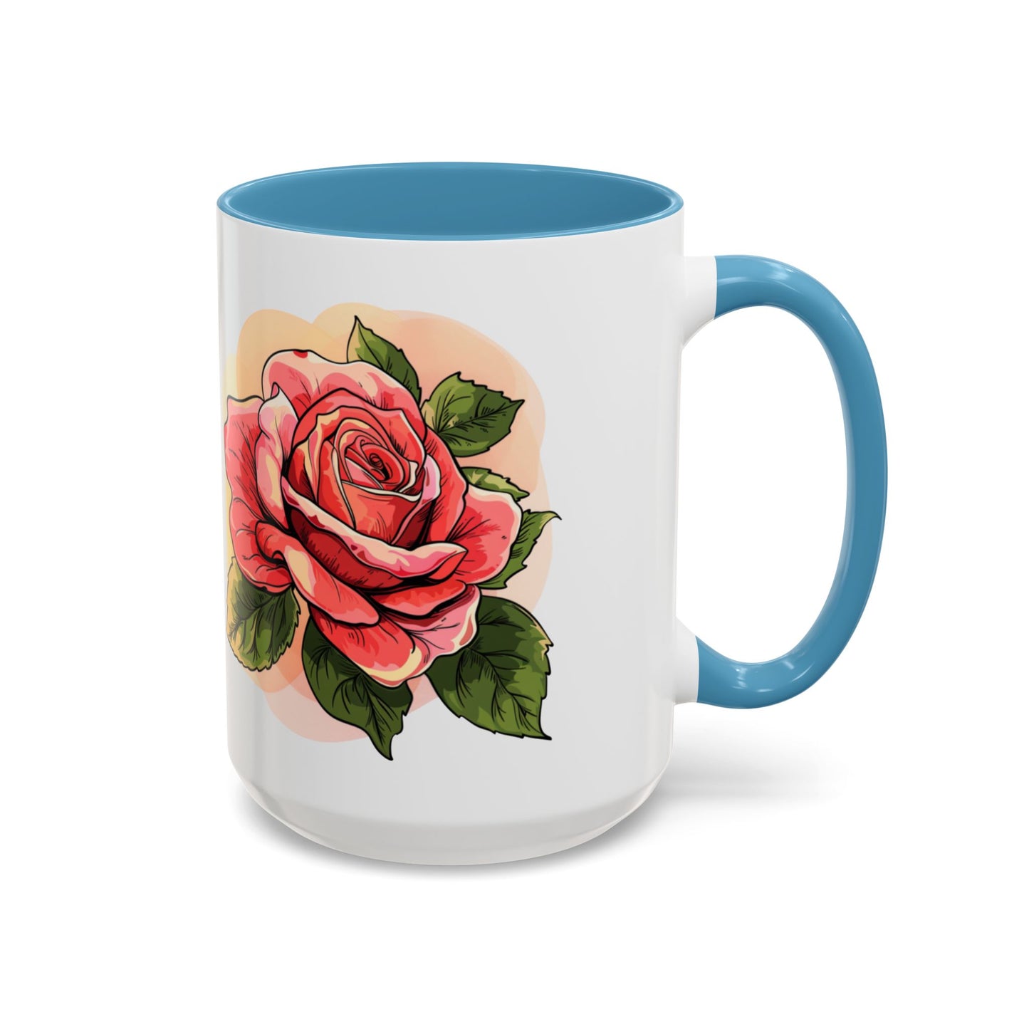 Elegant Floral Accent Coffee Mug - Perfect Gift for Garden Lovers