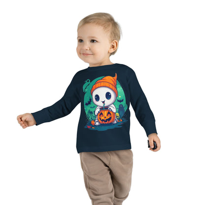 Toddler Long Sleeve Tee - Cute Halloween Design - Soft & Cozy Toddler Shirt