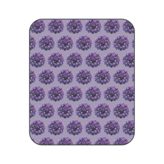 Floral Purple Picnic Blanket - Outdoor Comfort for Gatherings and Celebrations