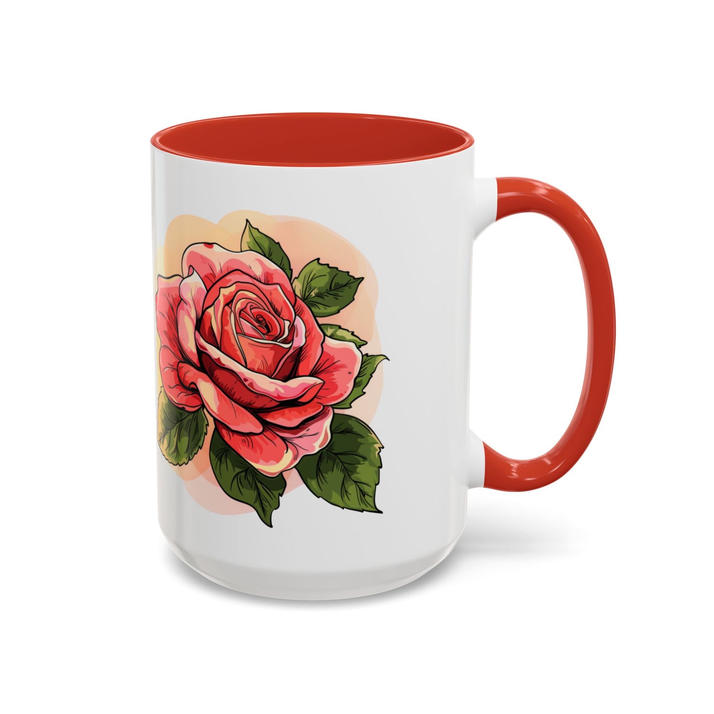 Elegant Floral Accent Coffee Mug - Perfect Gift for Garden Lovers