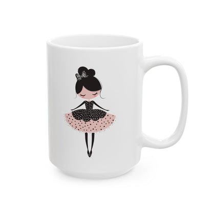 Ballerina Dreams Ceramic Mug, (11oz, 15oz) - Ballerina Cup