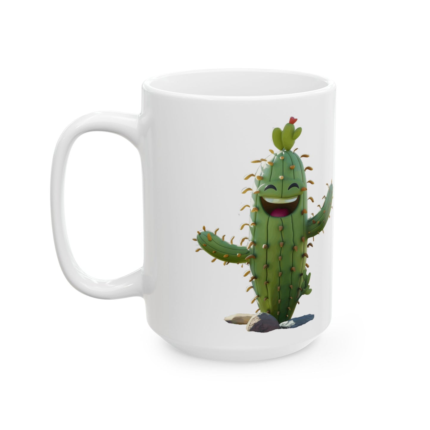 Funny Ceramic Mug with Cactus design, (11oz, 15oz)