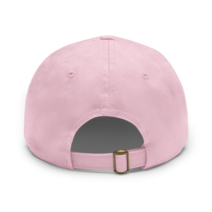 Lion Design Dad Hat with Leather Patch – Stylish Casual Hat for Animal Lovers