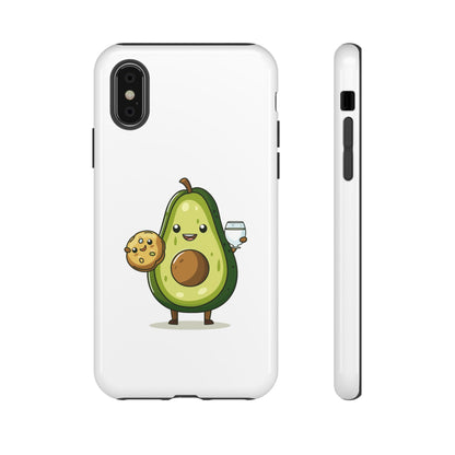 Tough Cases with Cute avocado cartoon character for iPhone, Samsung, and Google case