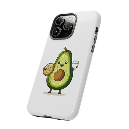 Tough Cases with Cute avocado cartoon character for iPhone, Samsung, and Google case