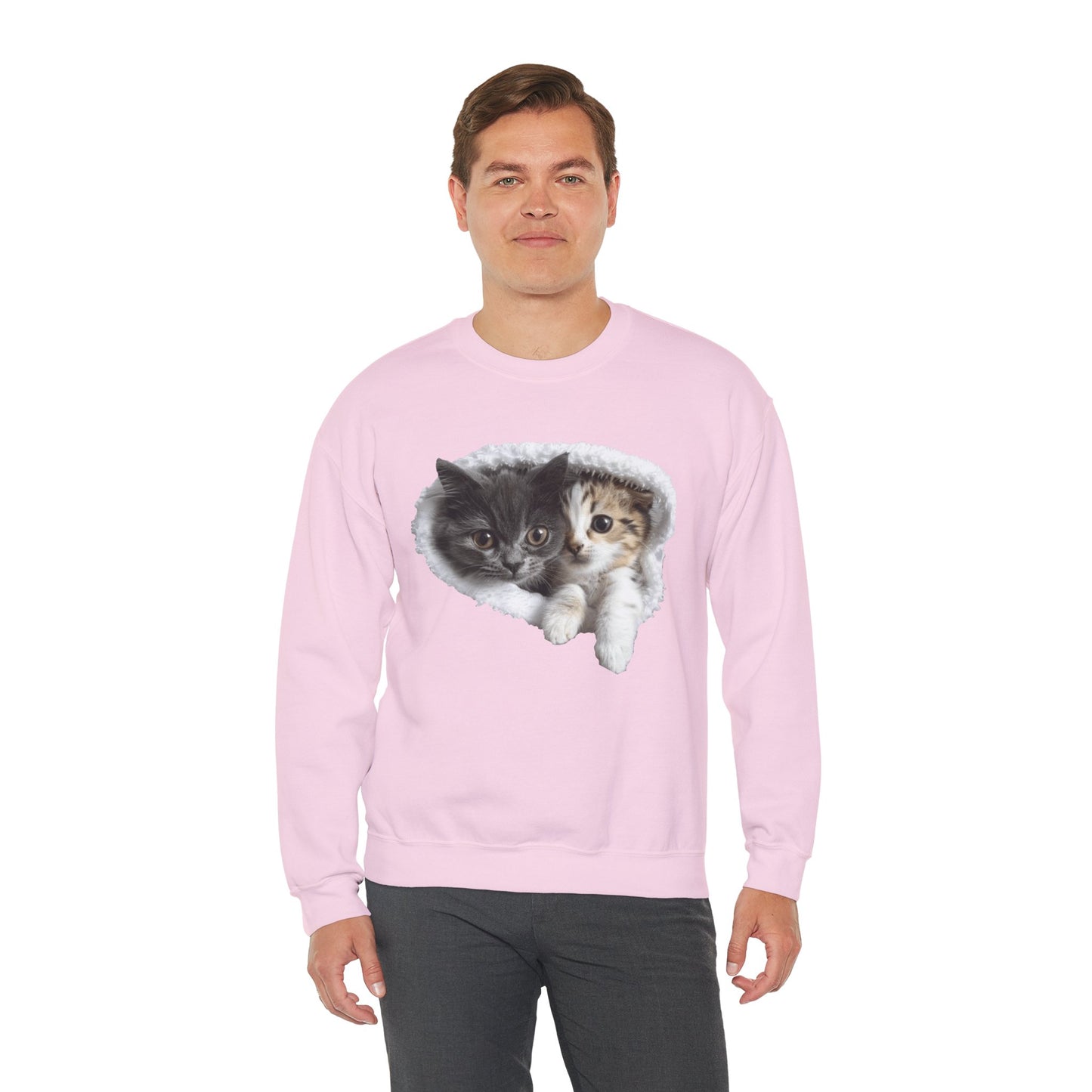 Playful Cats Crewneck Sweatshirt - Unisex Heavy Blend™ Crewneck Sweatshirt