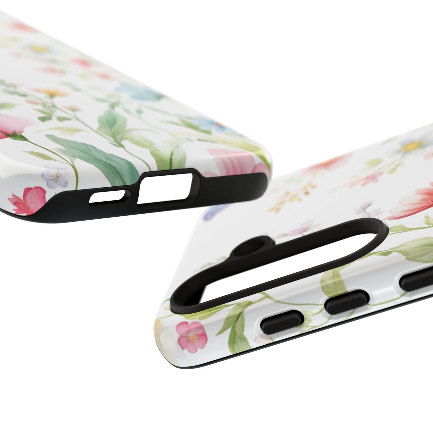 Watercolor Wildflower & Butterfly Phone Case - iPhone, Samsung, and Google case