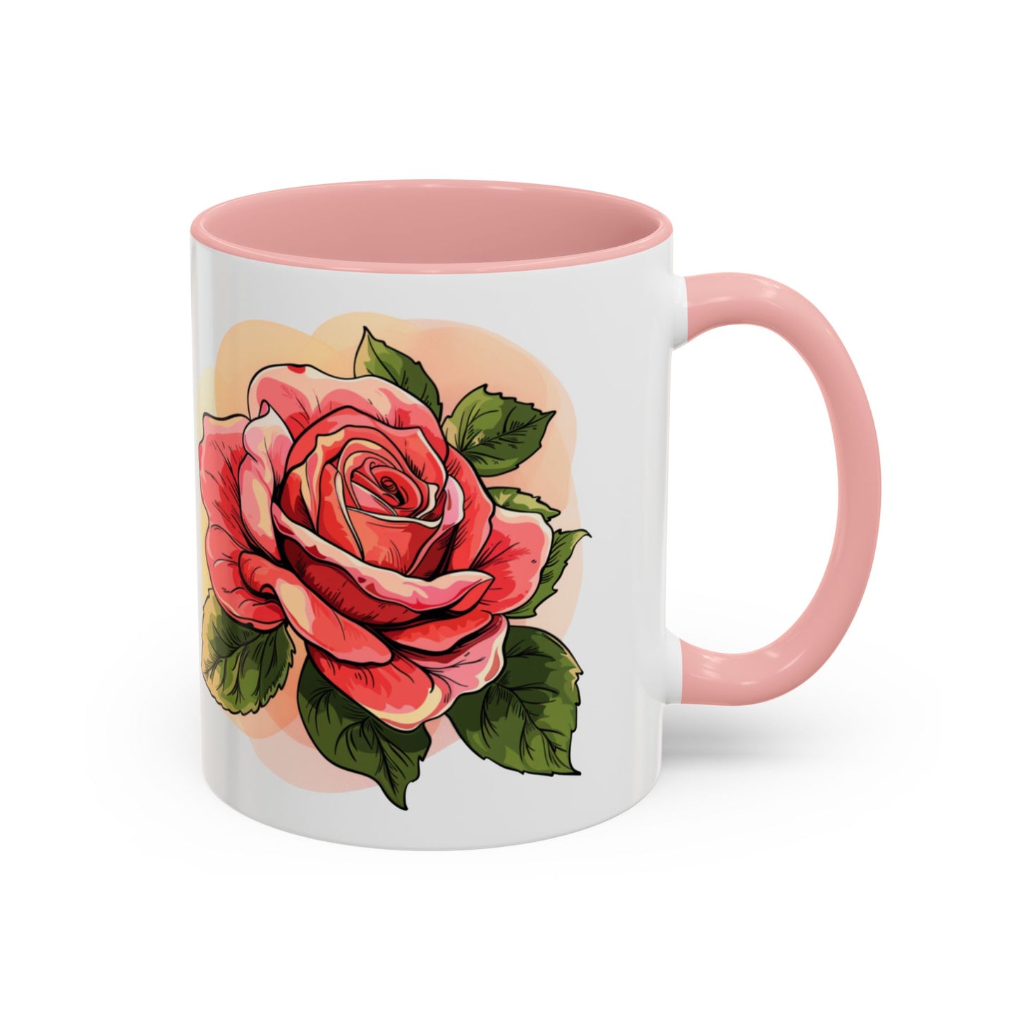 Elegant Floral Accent Coffee Mug - Perfect Gift for Garden Lovers