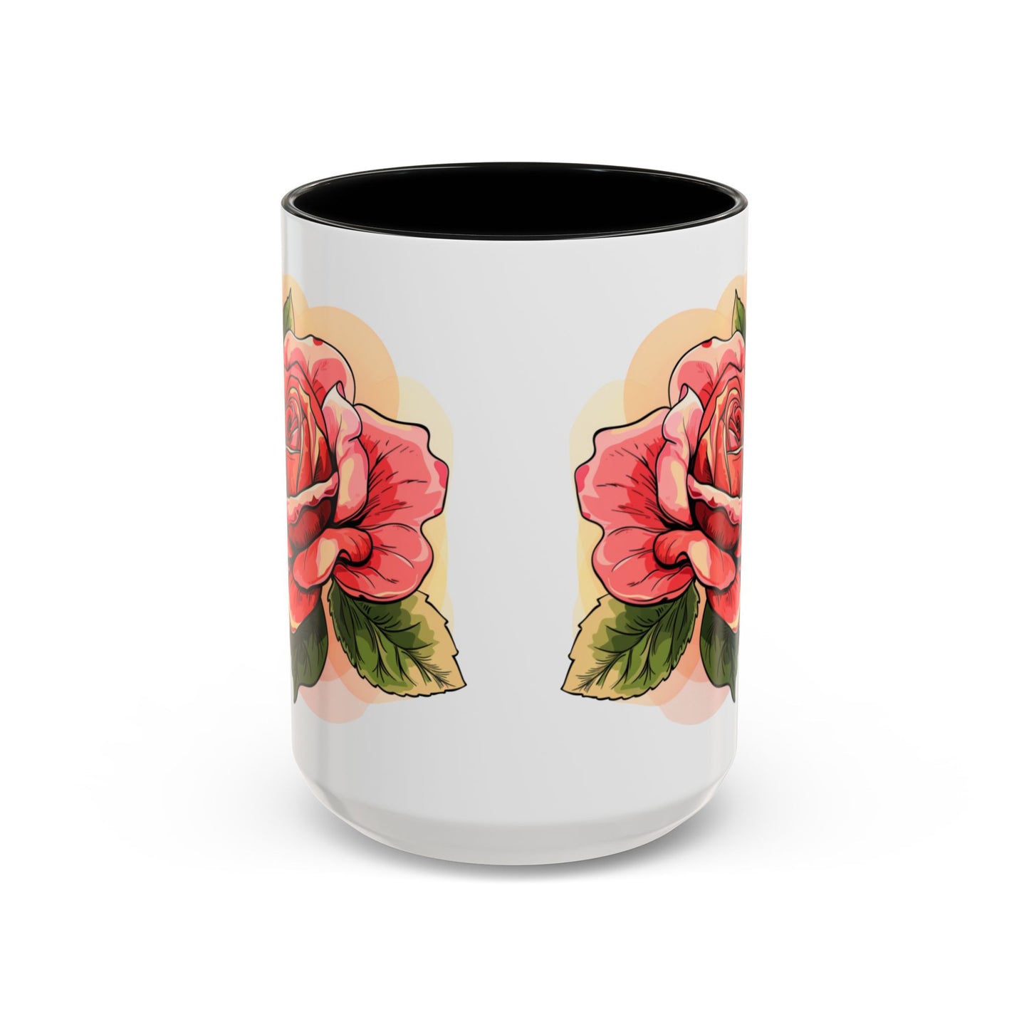Elegant Floral Accent Coffee Mug - Perfect Gift for Garden Lovers
