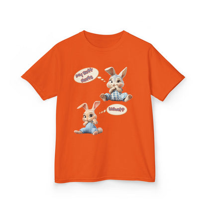 Cute Bunny Youth Heavy Cotton Tee - "My Butt Hurts" Graphic T-Shirt