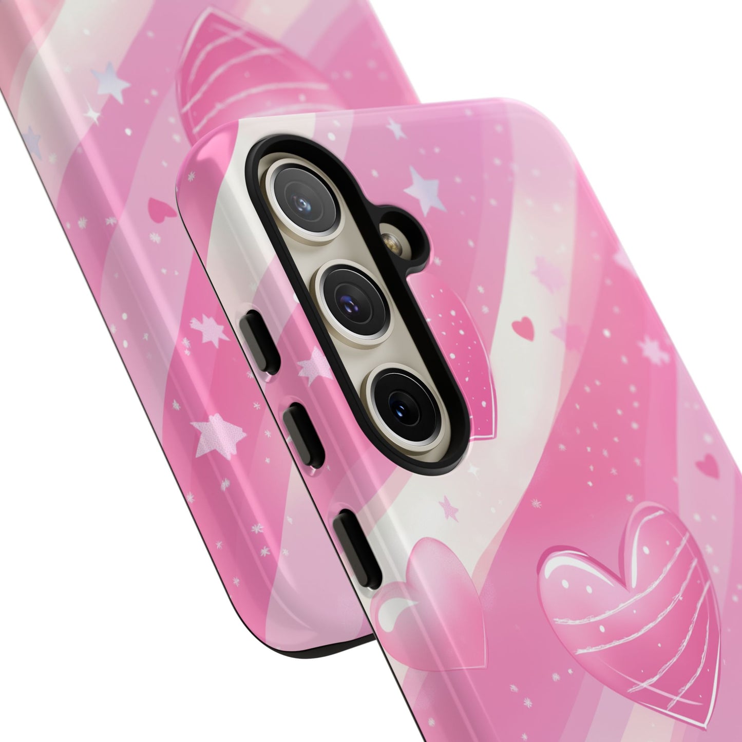 Pink Hearts Phone Case - iPhone, Samsung, and Google case