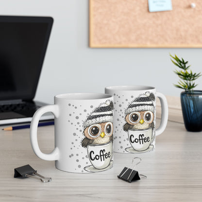 Stylish owl ceramic mugs for tea lovers
