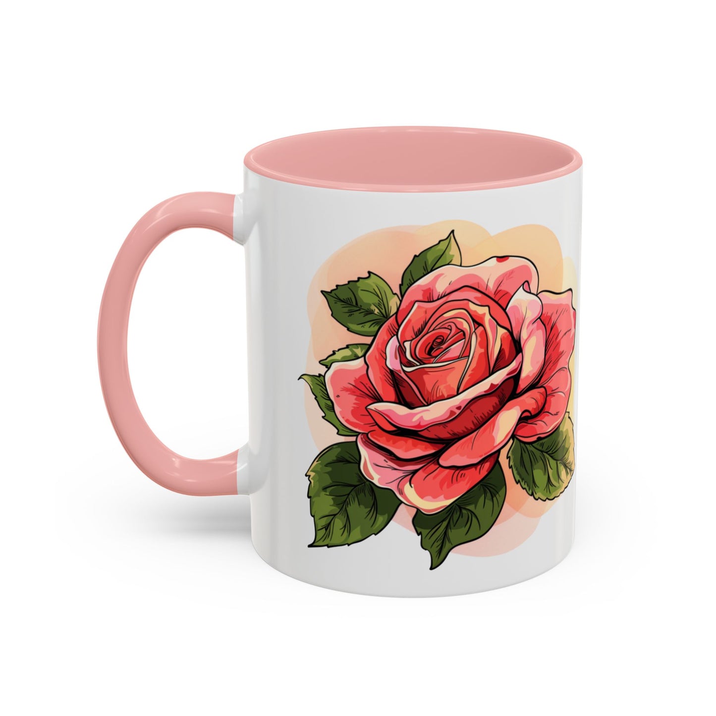 Elegant Floral Accent Coffee Mug - Perfect Gift for Garden Lovers