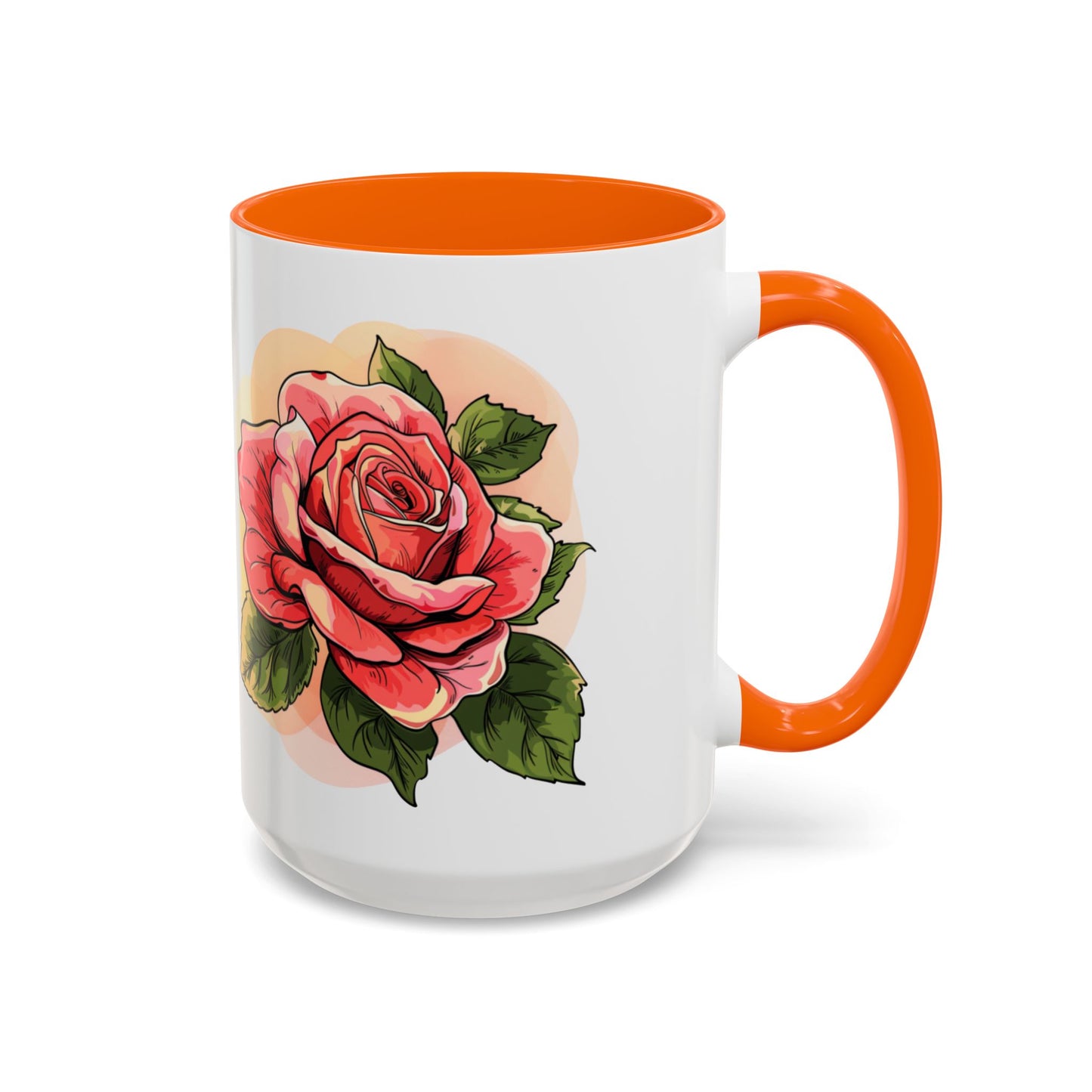 Elegant Floral Accent Coffee Mug - Perfect Gift for Garden Lovers
