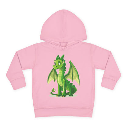 Toddler Pullover Fleece Hoodie - Cute Cartoon Dragon Design Hoodie