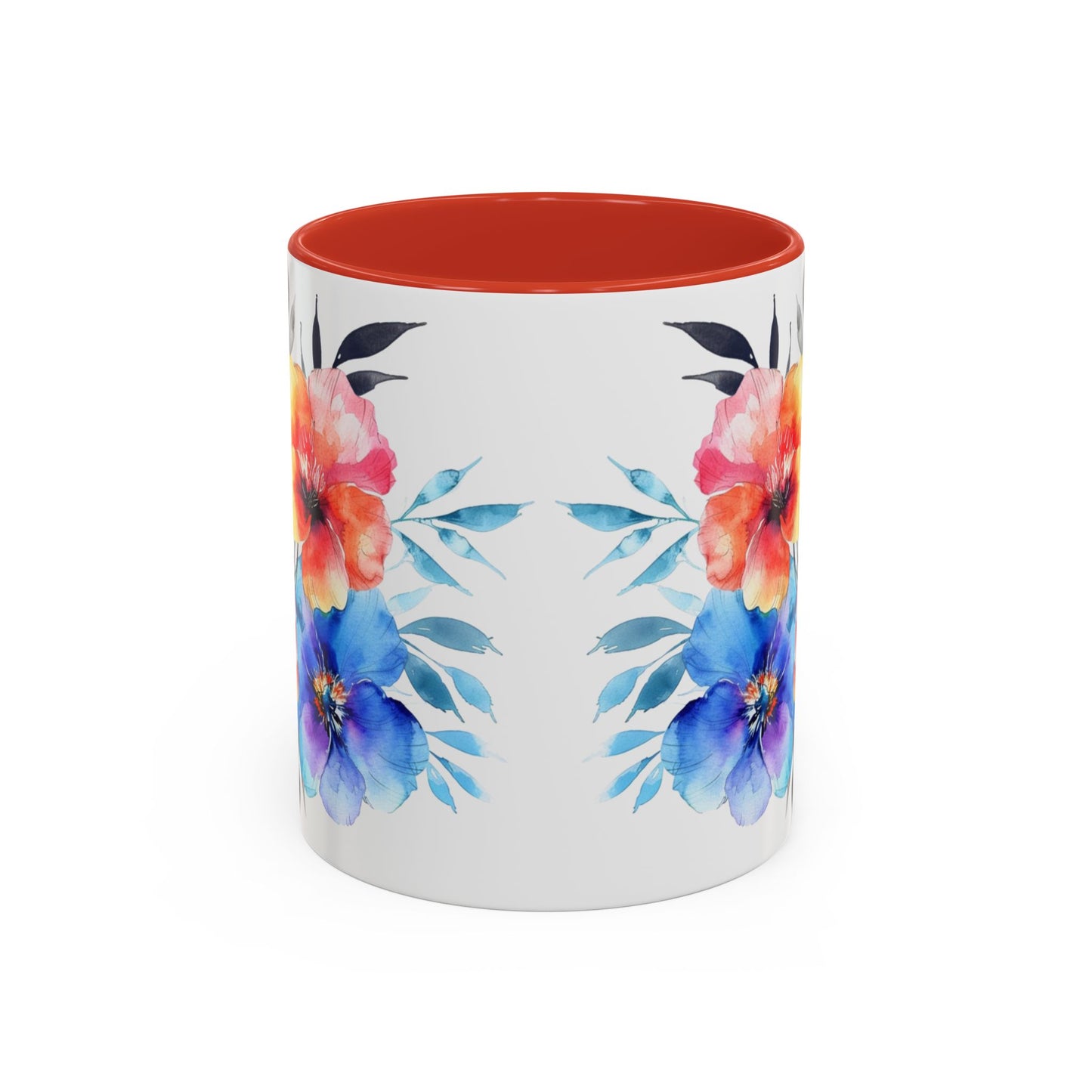 Oil colored  Wildflowers Accent Coffee Mug,  (11oz, 15oz)