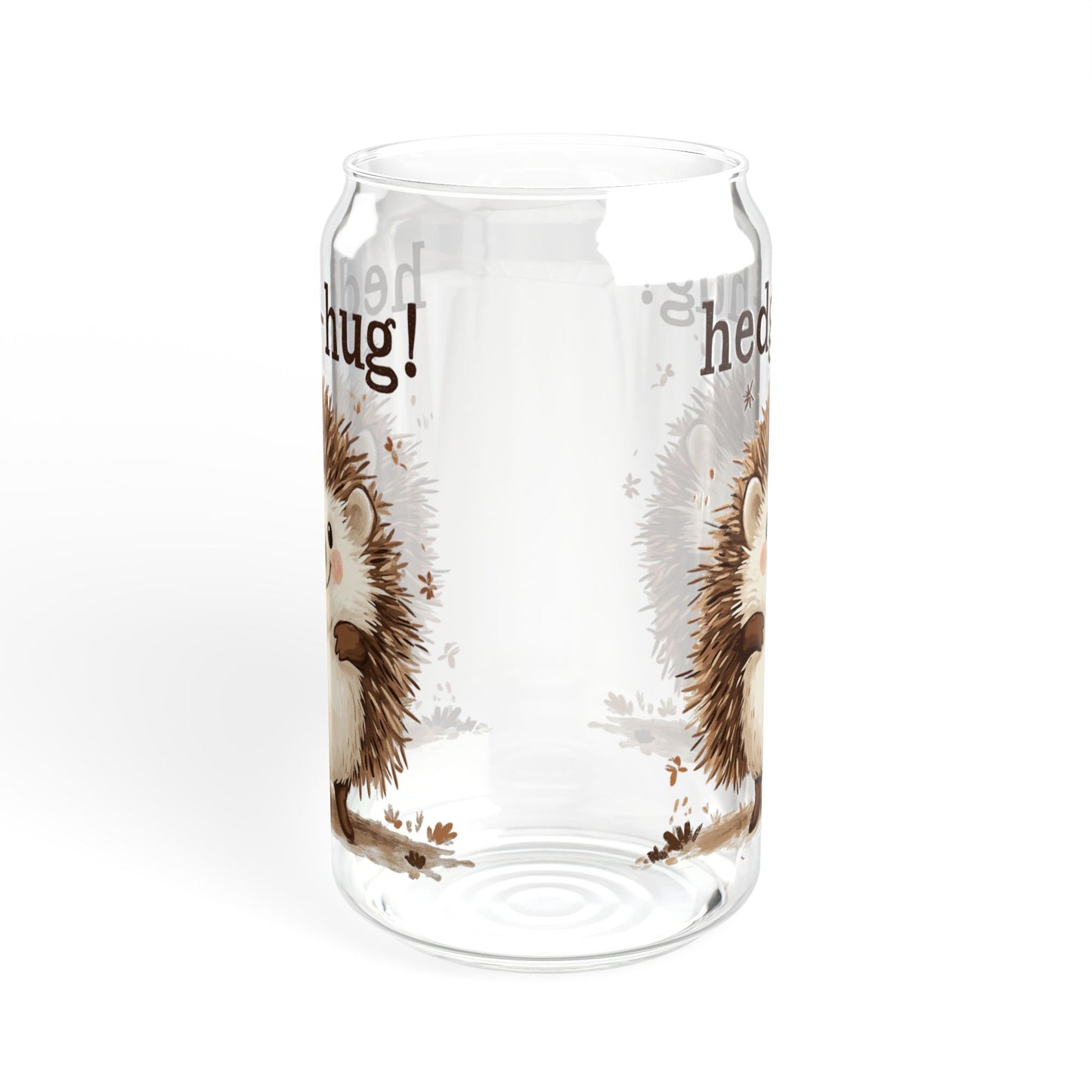 Sipper Glass, 16oz - Hedgehog 16oz Sipper Glass