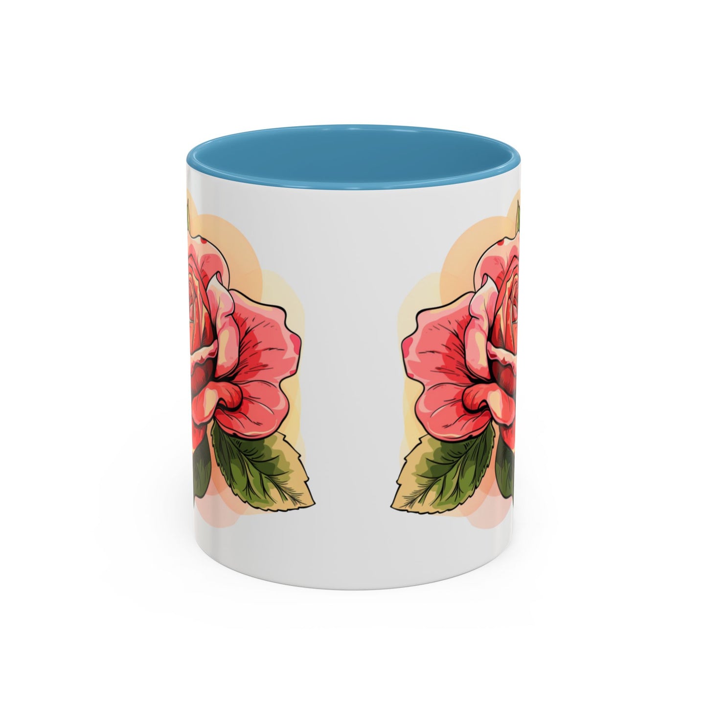 Elegant Floral Accent Coffee Mug - Perfect Gift for Garden Lovers