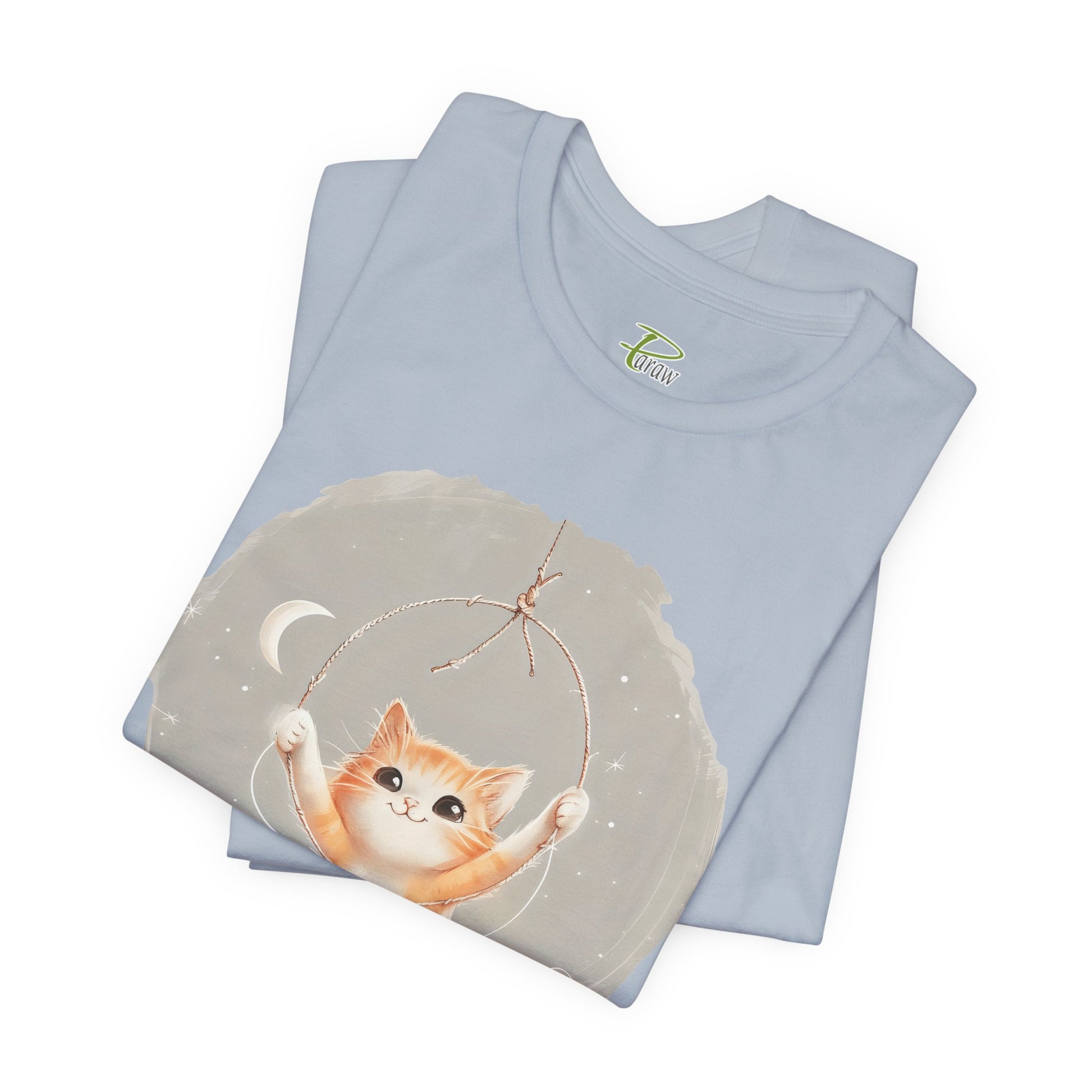 Cute Smiling Cat Cartoon T-shirt - Paraw