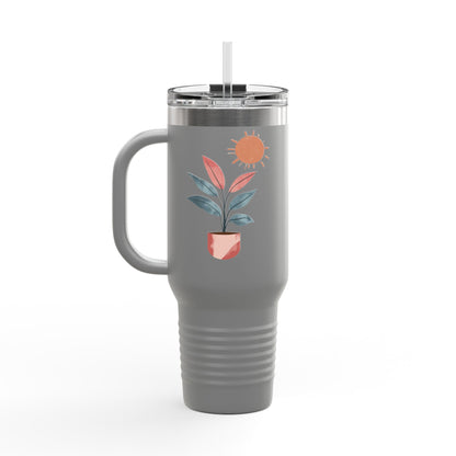 Insulated Travel Mug, 40oz - Peaceful Bloom Insulated Mug